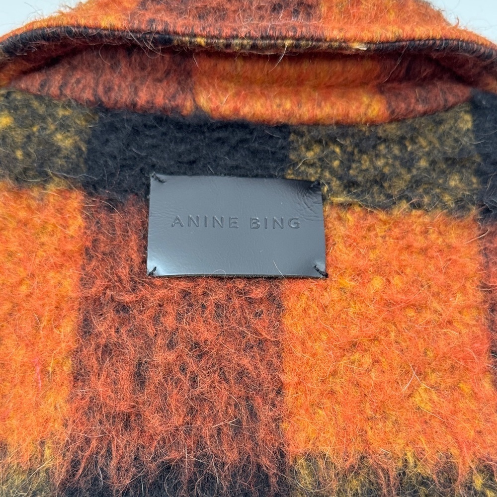 Anine Bing Samone Wool-Blend Trucker Jacket - Picture 7 of 15